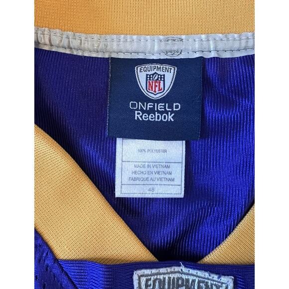 Reebok Vikings Harvin Jersey Size 48 Men’s Blue - Picture 3 of 7
